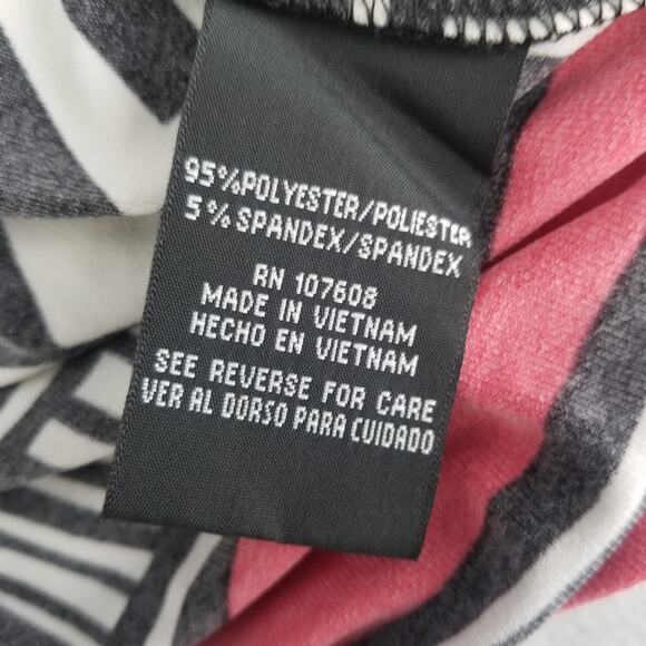 R&K Black White Red Sheath Dress, Size 16 - Picture 5 of 7